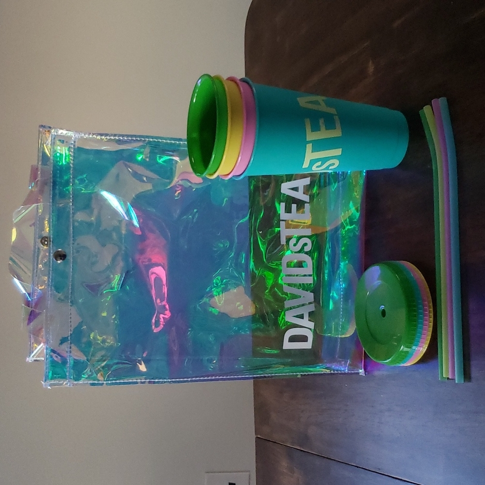 David's Tea Bag and Cups